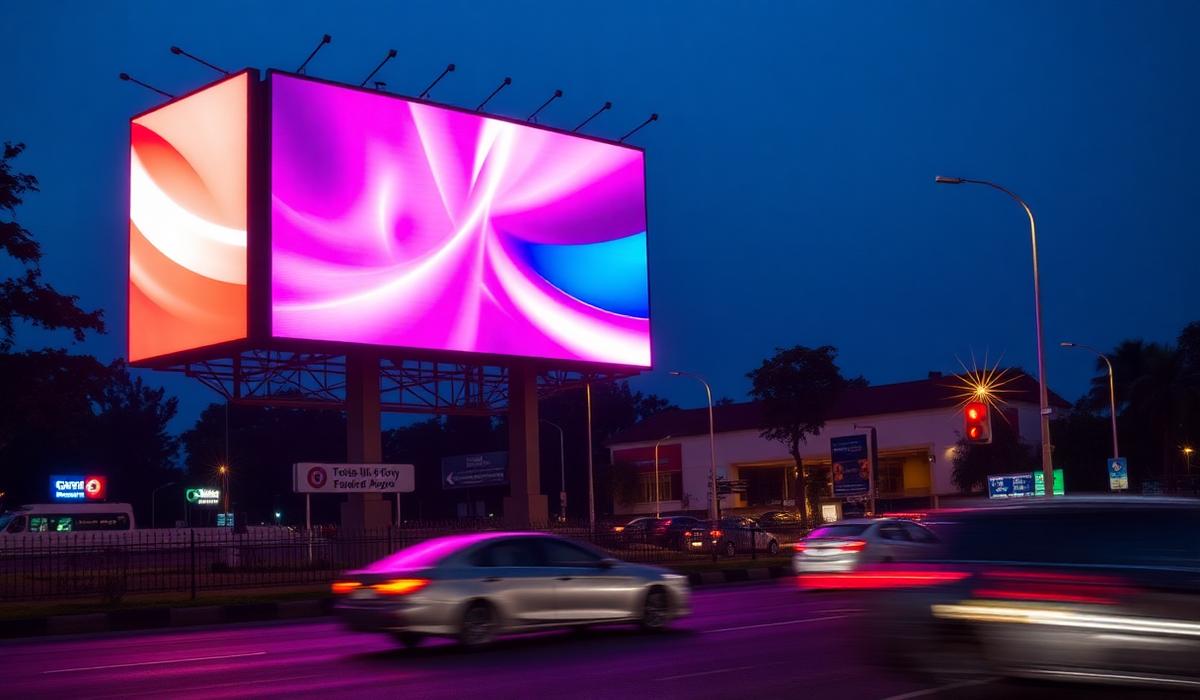 Digital LED screen in Musanze town